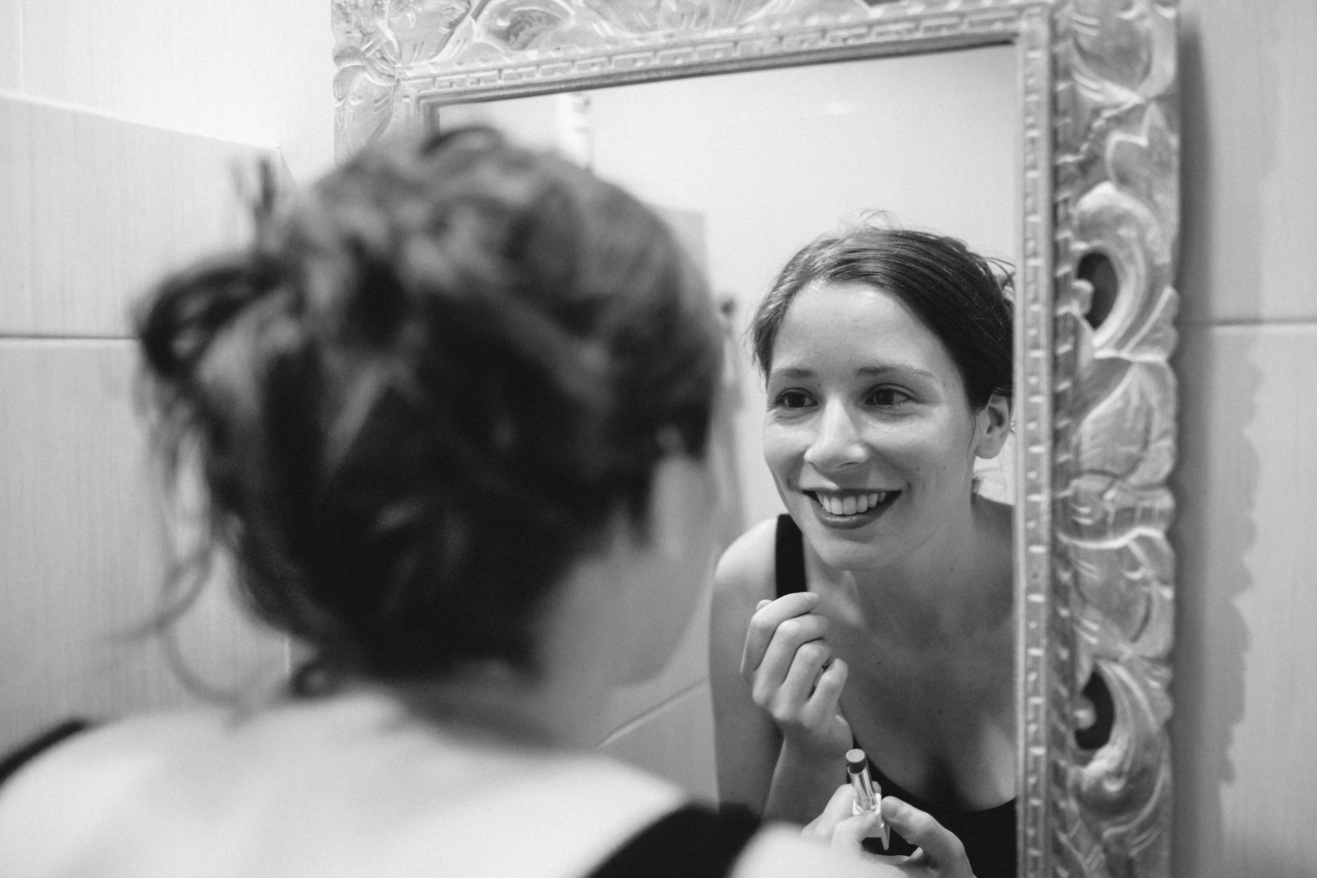 Before and after comparison of transitioning to clean beauty makeup routines