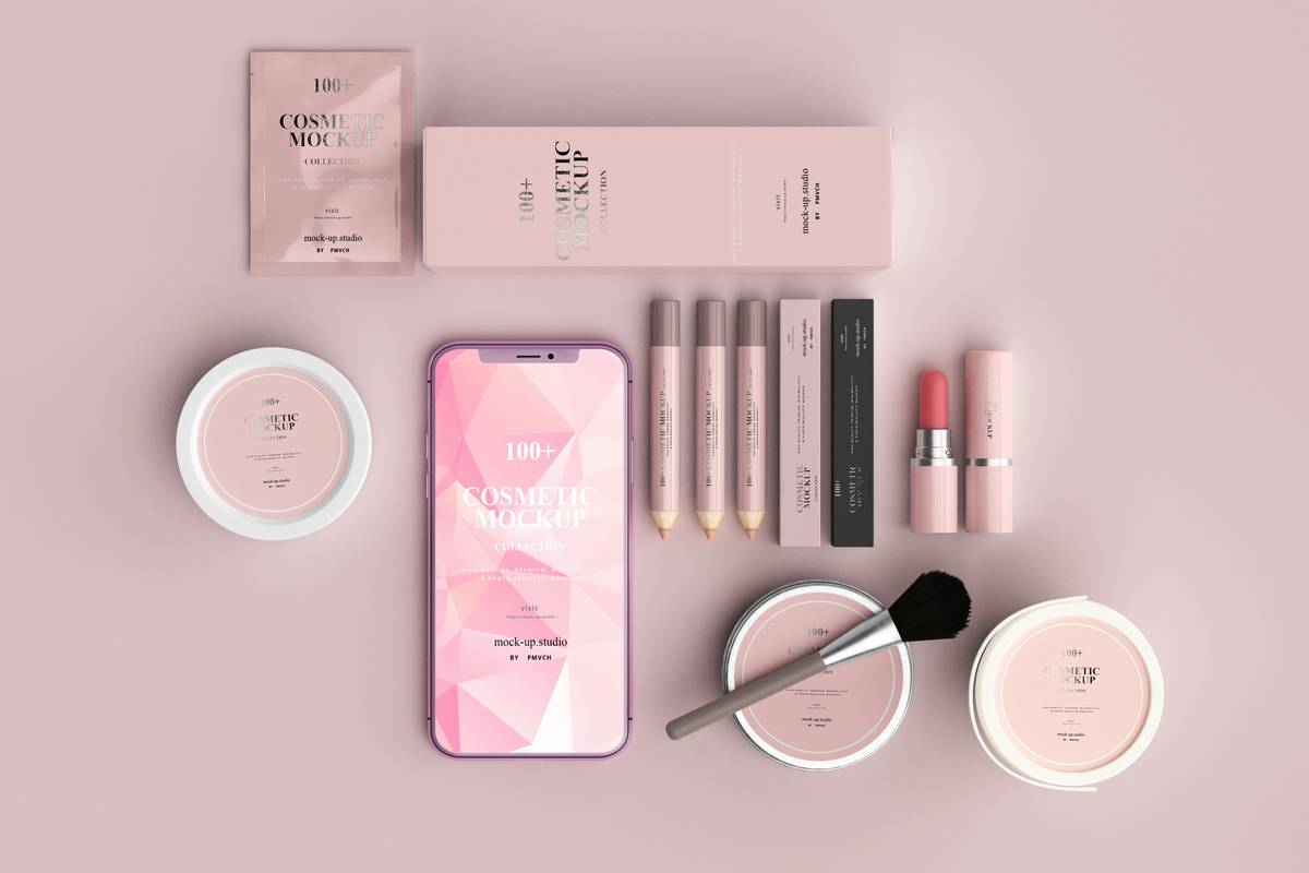 Before-and-after images showcasing transformation using clean beauty essentials