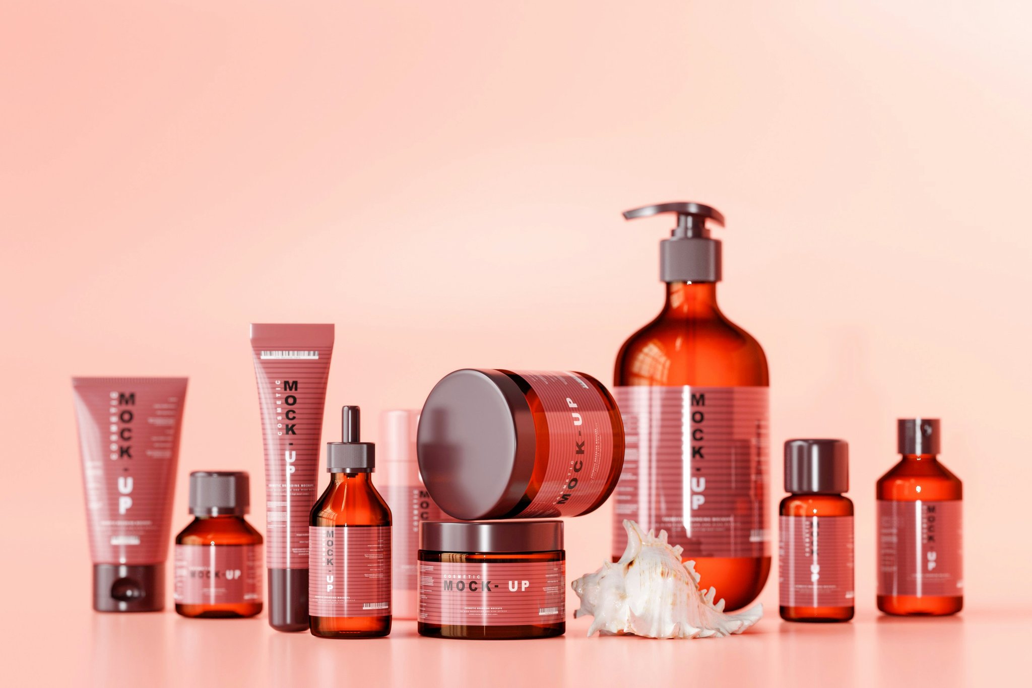 Infographic showing common toxic ingredients found in conventional makeup