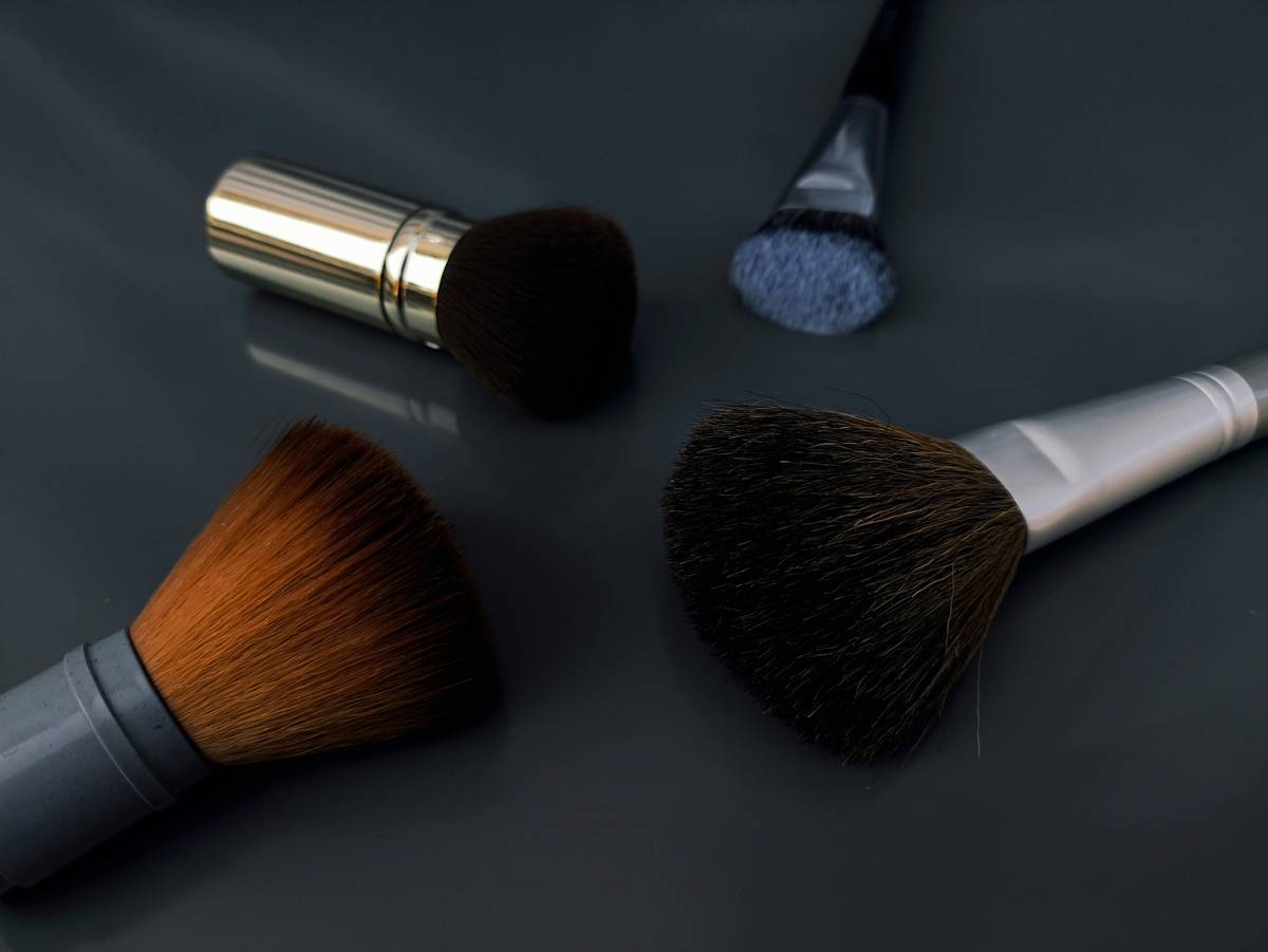 Close-up of toxic ingredients in traditional makeup