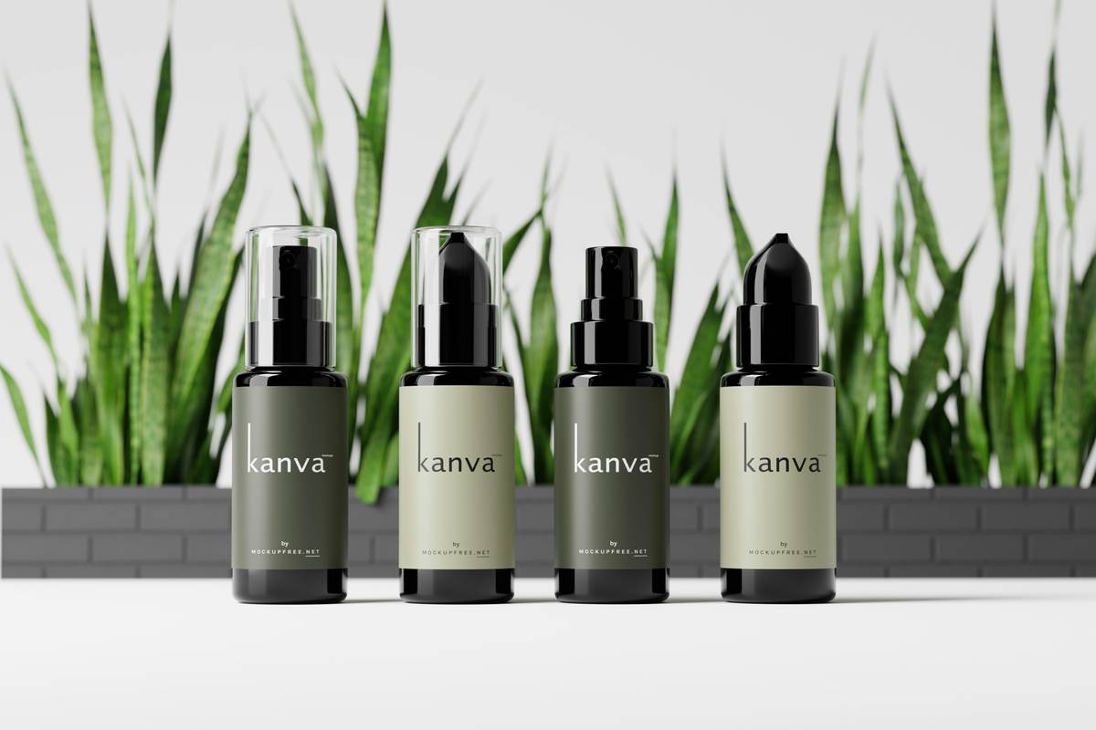 Photo of popular eco-friendly makeup brands lined up