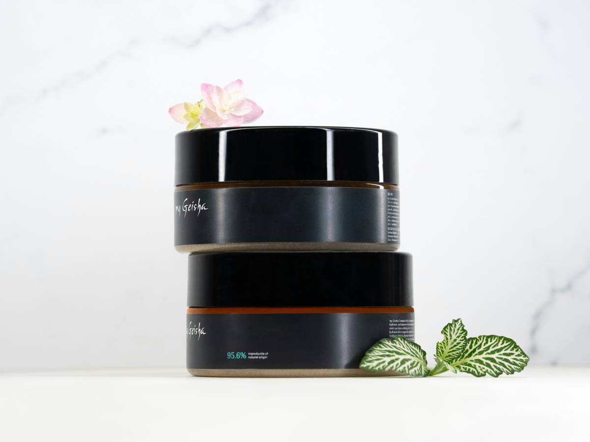 A comparison collage of high-end clean beauty products next to their affordable dupes